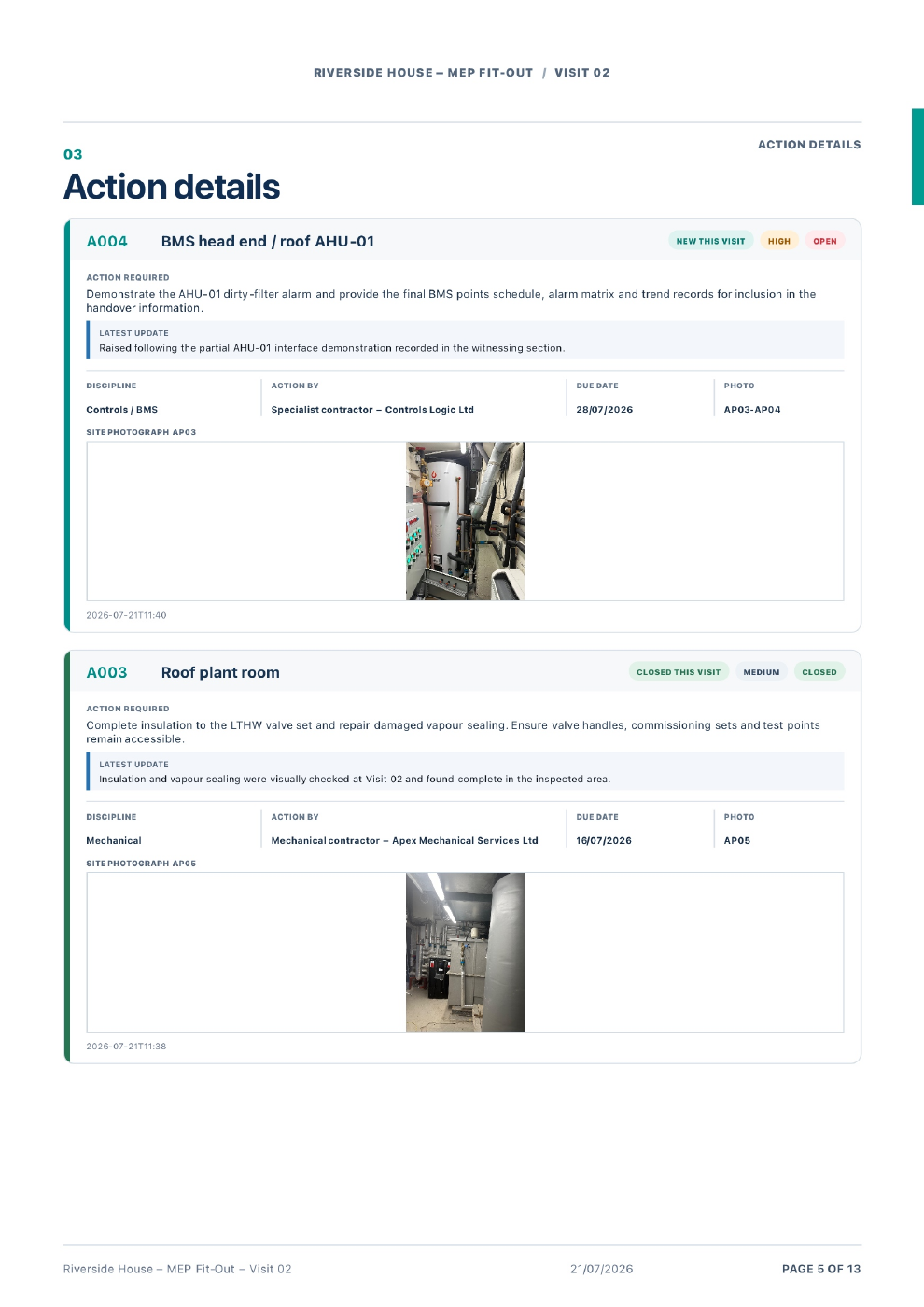Riverside House report page 5